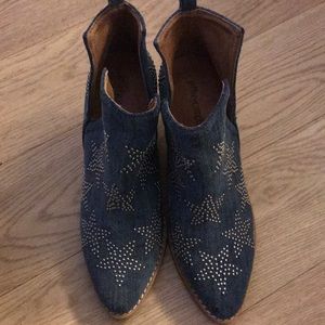 Jeffrey Campbell denim booties